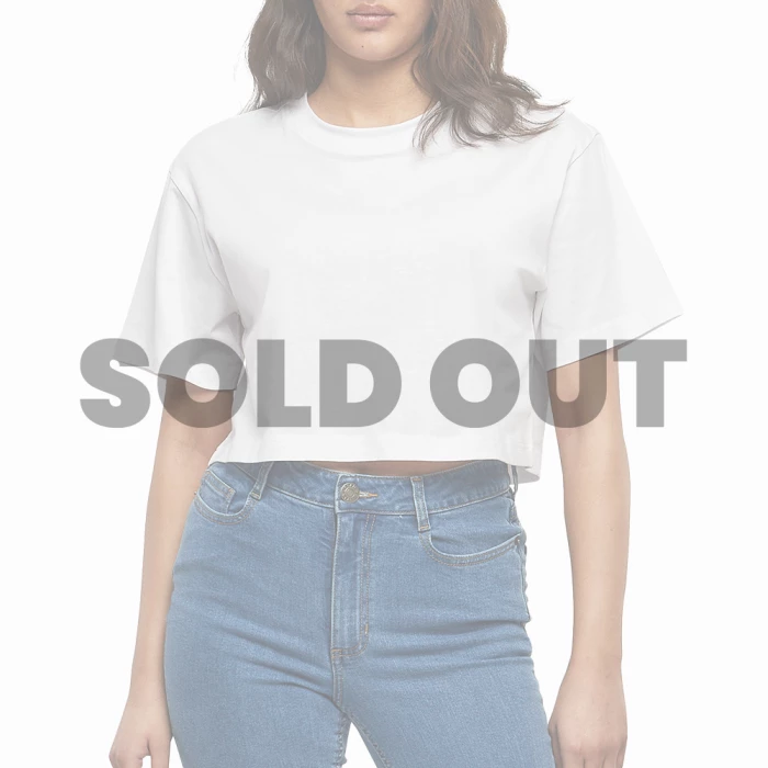 T-shirt Crop Top Femme Brodé | Tee shirt Crop Top Brodé