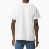 tee shirt homme blanc brodé