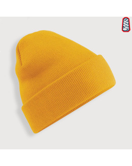 bonnet jaune moutarde personnalisé