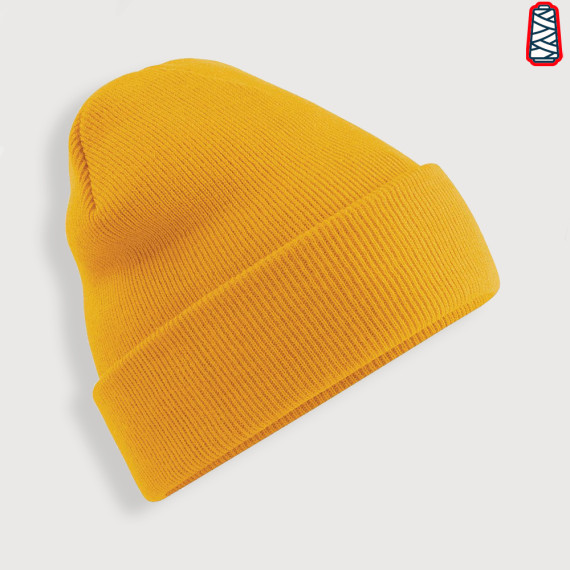 bonnet jaune moutarde personnalisé