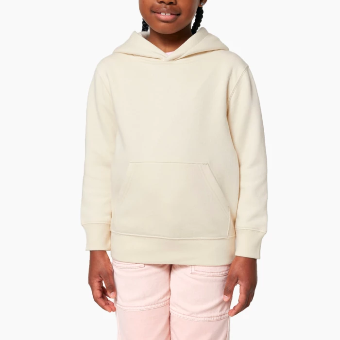 Sweat Capuche Premium Bio Enfant Imprimé Naturel