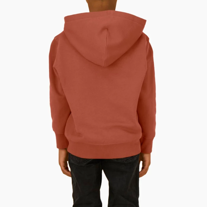 Sweat Capuche Premium Bio Enfant Imprimé Heritage borwn
