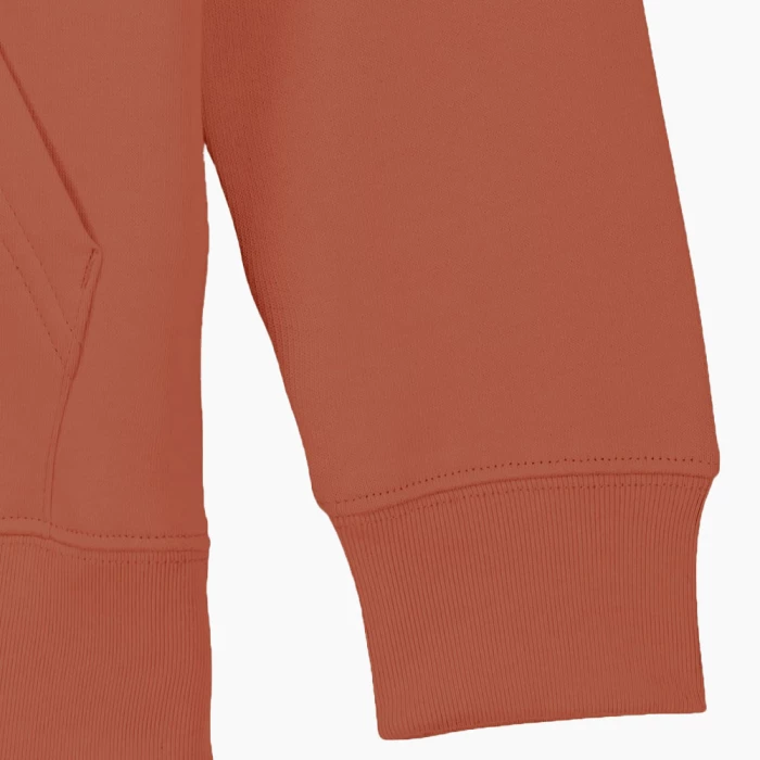 Sweat Capuche Premium Bio Enfant Imprimé Heritage borwn