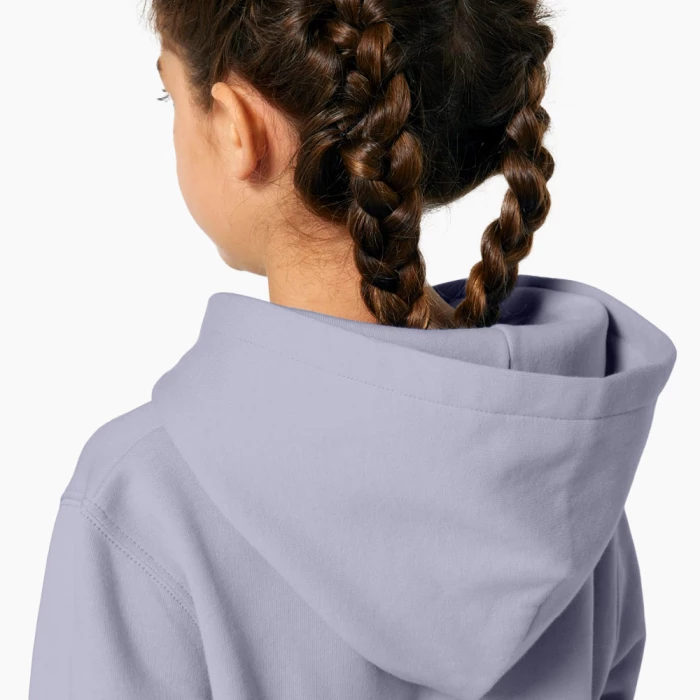Sweat Capuche Premium Bio Enfant Imprimé Lilac