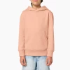 Sweat Capuche Premium Bio Enfant Imprimé beige