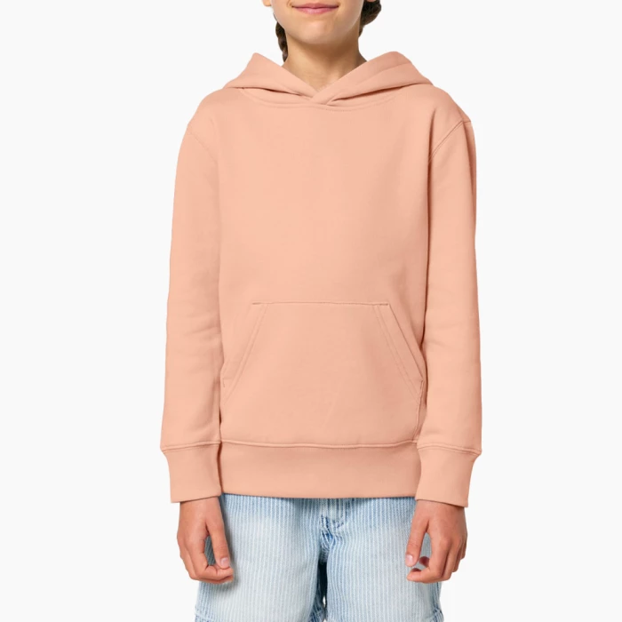 Sweat Capuche Premium Bio Enfant Imprimé beige