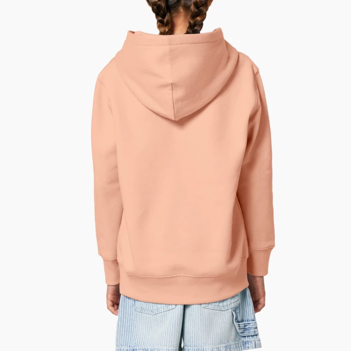 Sweat Capuche Premium Bio Enfant Imprimé beige