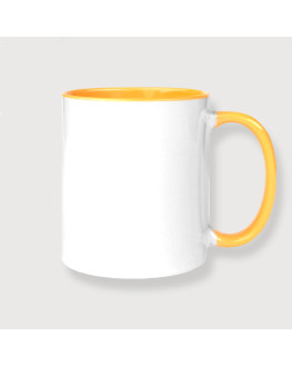 mug jaune personnalisé