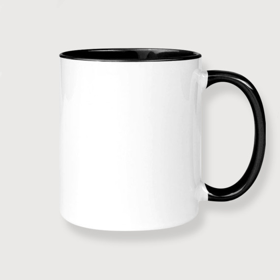 mug noir et blanc personnalisé