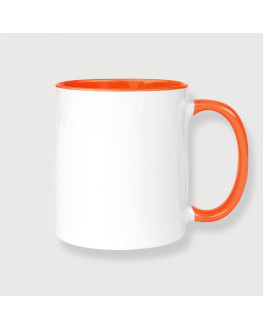 mug orange personnalisé