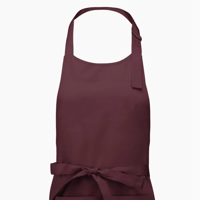 tablier de cuisine bordeaux personnalisé