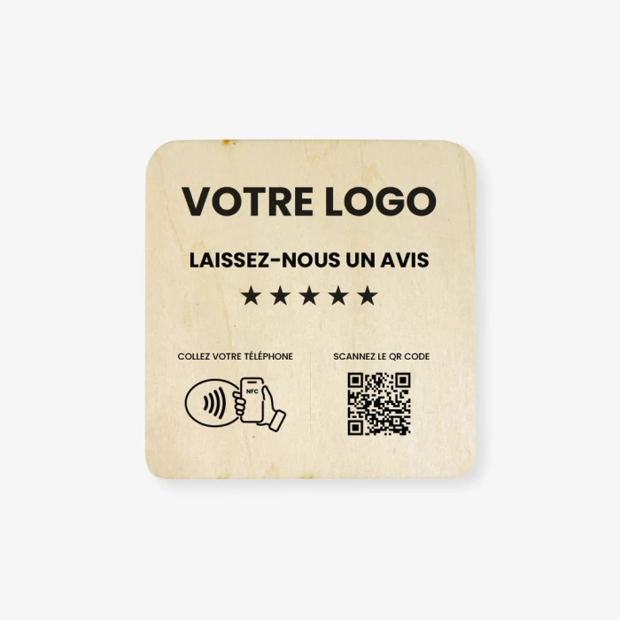 Plaque NFC Personnalisée | Atelier du Quai