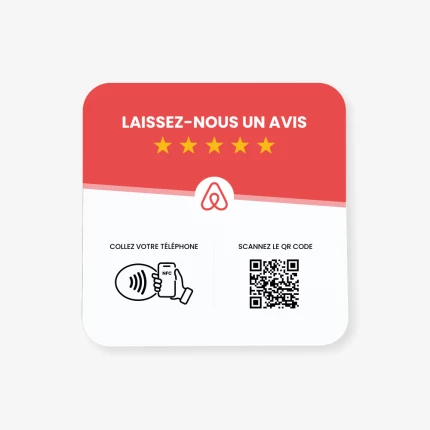 Plaque Avis AirBnb