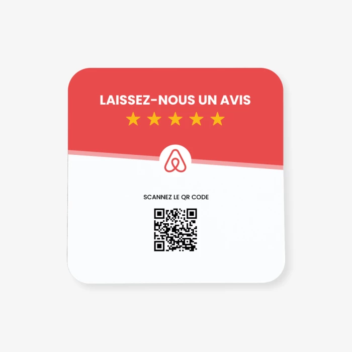 Plaque Avis AirBnb | Plaque NFC Avis AirBnb | Atelier du Quai