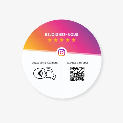 Plaque NFC Instagram