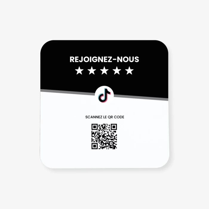 Plaque NFC TikTok  | Atelier du Quai