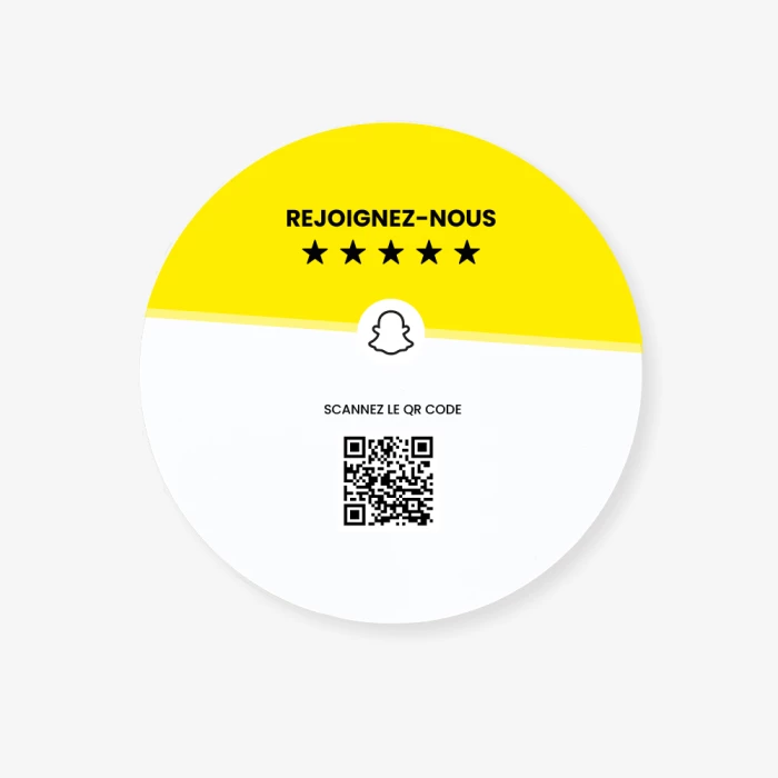 Plaque NFC Snapchat  | Atelier du Quai