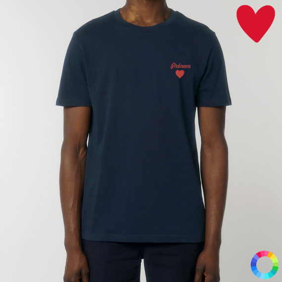 T-shirt Brodé Saint Valentin Personnalisé