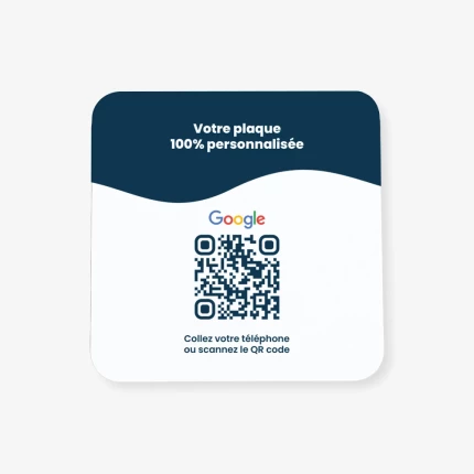 Plaque NFC QR Code Personnalisé​e | Atelier du Quai