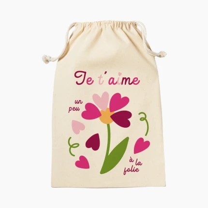 Pochon Emballage Cadeau Je T'aime