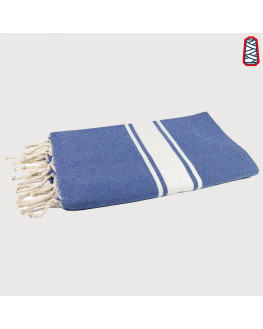 fouta personnalisée bleu foncé