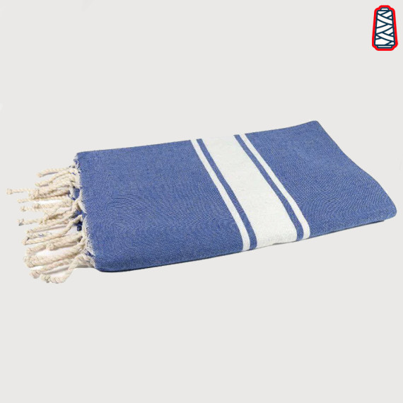 fouta personnalisée bleu foncé