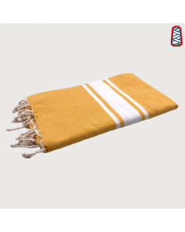 fouta personnalisée jaune