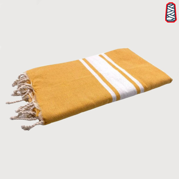 fouta personnalisée jaune