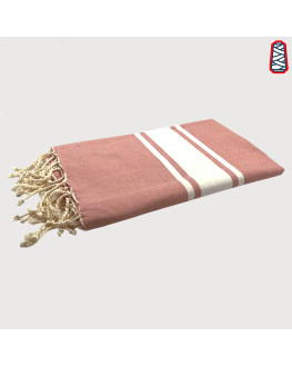 fouta personnalisée rose foncé