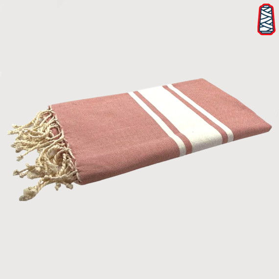 fouta personnalisée rose foncé