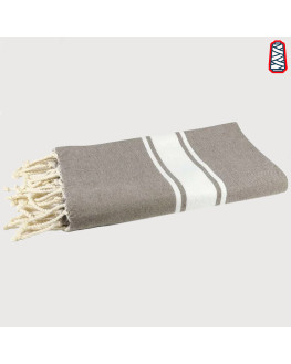 fouta personnalisée taupe