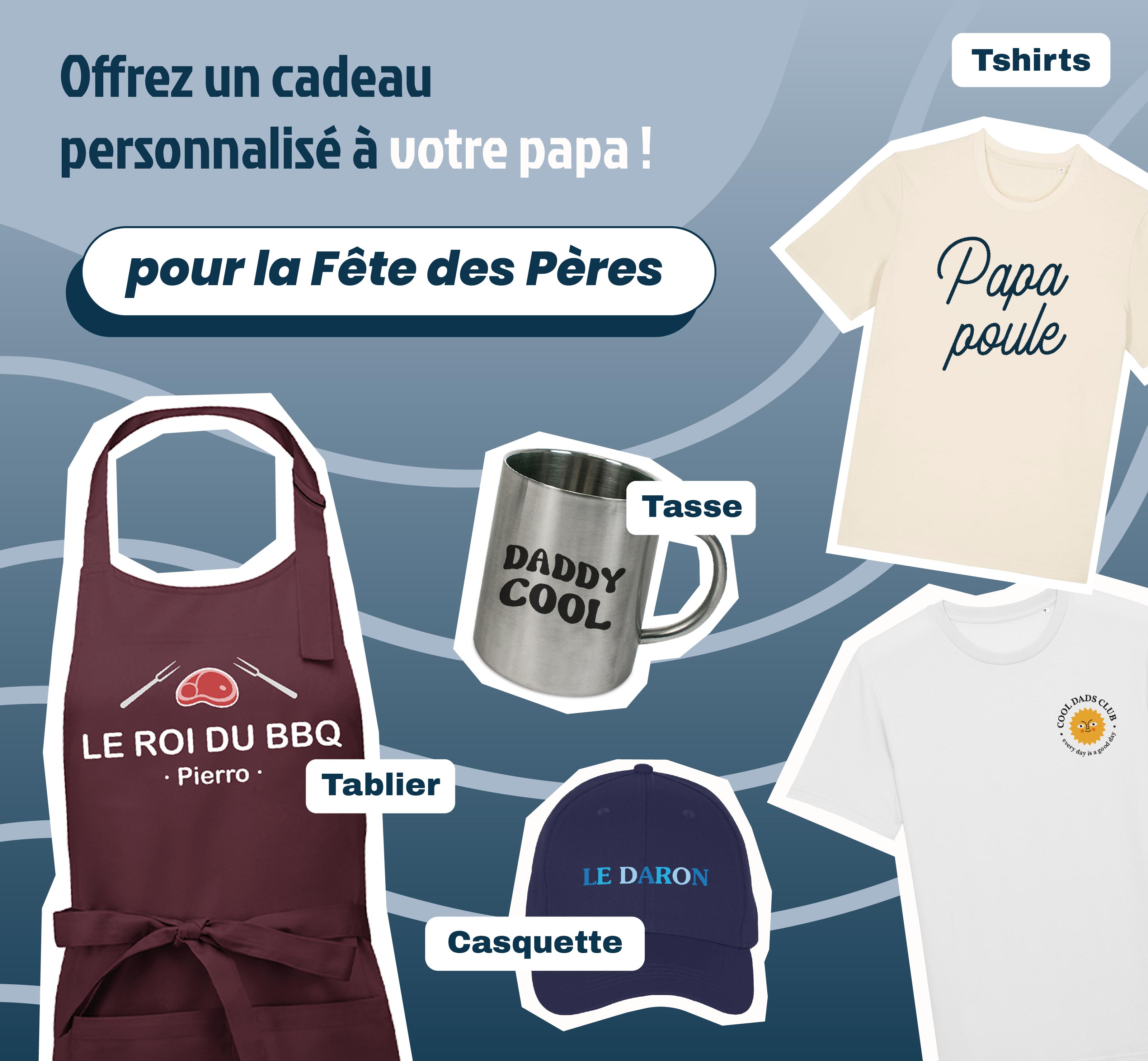 vêtements et accessoires personnalisables